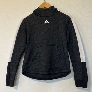 Adidas XS Gray White Hoodie